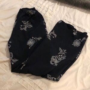 Navy wide legged pants